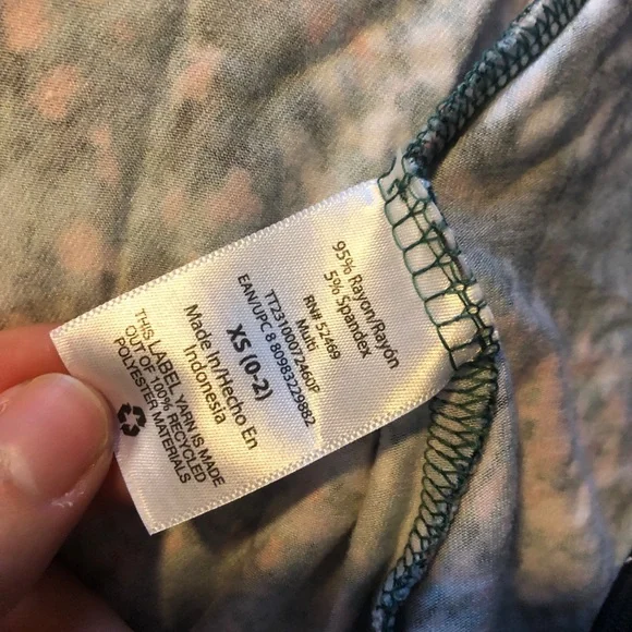 Time and Tru Summer Floral Midi Dress Size XS - Picture 12 of 12